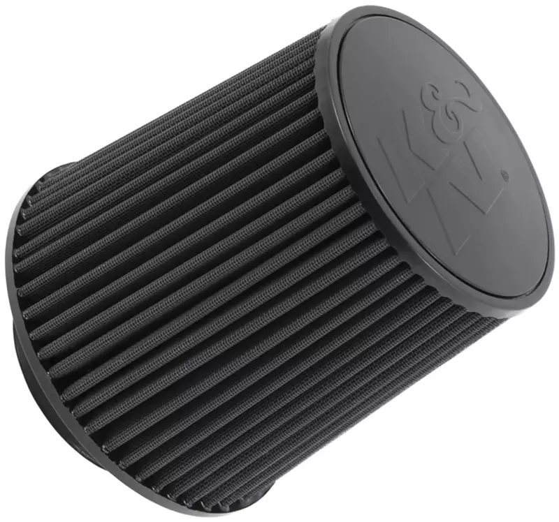 K&N RU-5283HBK Universal Clamp-On Air Filter, 4.5" Flange, 8" Height