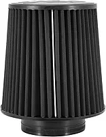 K&N RU-5283HBK Universal Clamp-On Air Filter, 4.5" Flange, 8" Height