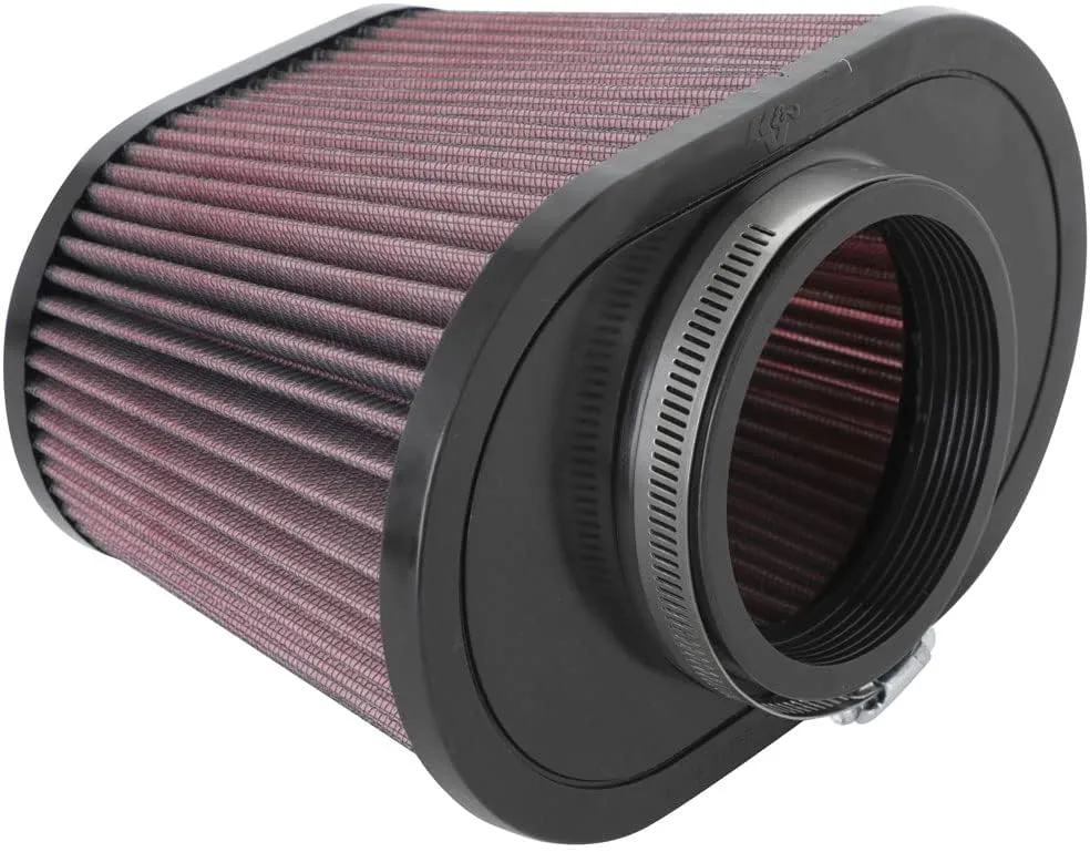 K&N Universal Clamp-On High-Flow Air Filter RU-5040, 3.5in Flange