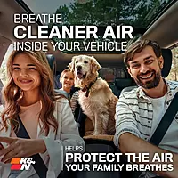 K&N VF3021 Lifetime Cabin Air Filter - Washable, Reusable, 1 Count