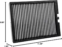 K&N VF2001 Cabin Air Filter — Washable, Fits Select Honda/Acura