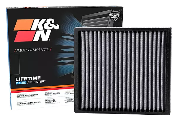 K&N VF2013 Lifetime Washable Cabin Air Filter - Compatible with Select Vehicles