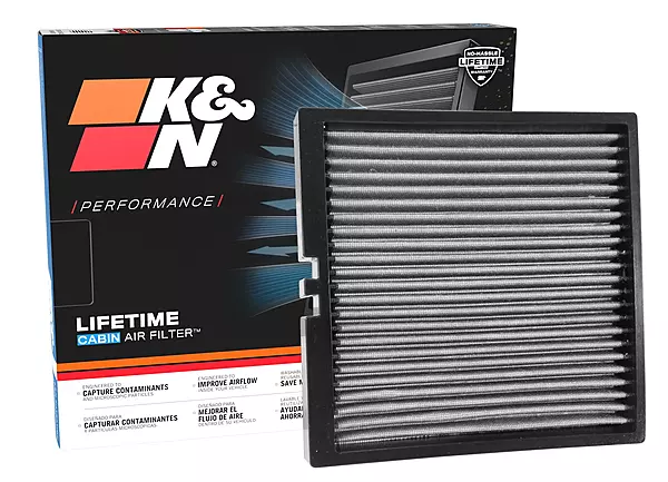 K&N VF2044 Lifetime Washable Cabin Air Filter — 10" x 2" x 11"