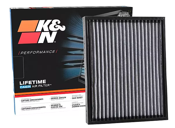 K&N LIFETIME Cabin Air Filter - VF2049, Washable Reusable 1.9 x 9.9 x 11.4 in