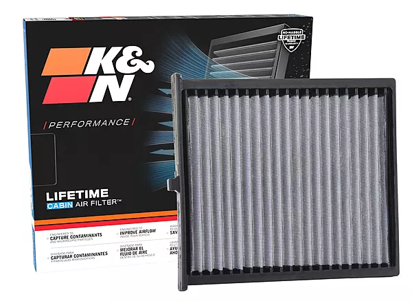 K&N LIFETIME Cabin Air Filter: Premium, Washable, Clean Air for your Cabin: Compatible with 2012-2025 Mazda: 3, 6, CX-5, VF2056 1.9" x 11.4" x 9.9"