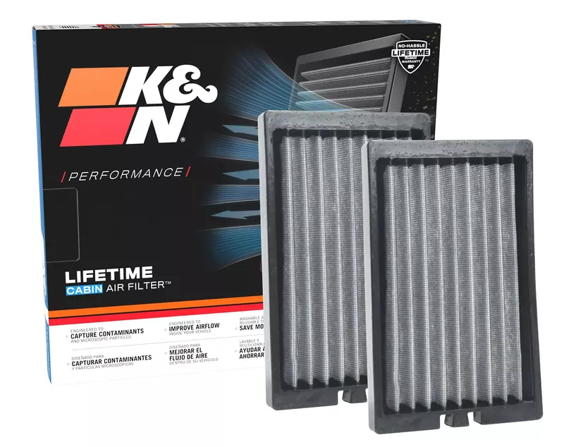 K&N VF2064 Washable Lifetime Cabin Air Filter — Fits Jeep Wrangler & Gladiator