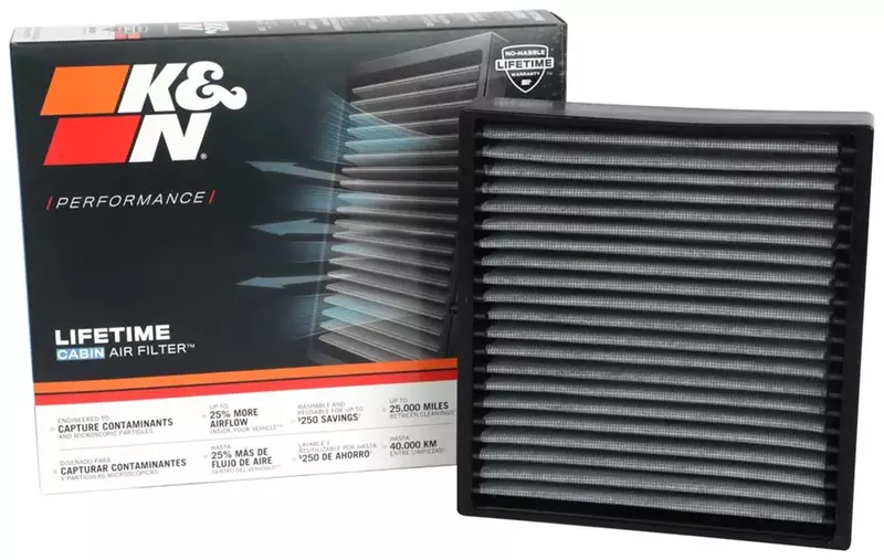 K&N LIFETIME Cabin Air Filter - Washable, Reusable, VF2076