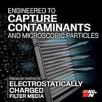 K&N LIFETIME Cabin Air Filter - Washable, Reusable, VF2076