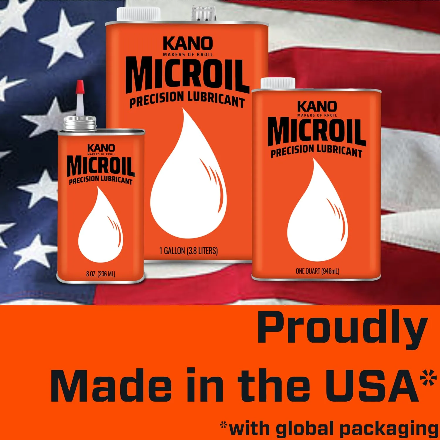 Kroil Microil Precision Lubricant (Liquid-1 Quart Can-Single) | Multipurpose Drip Oil for Long-Lasting Instrument