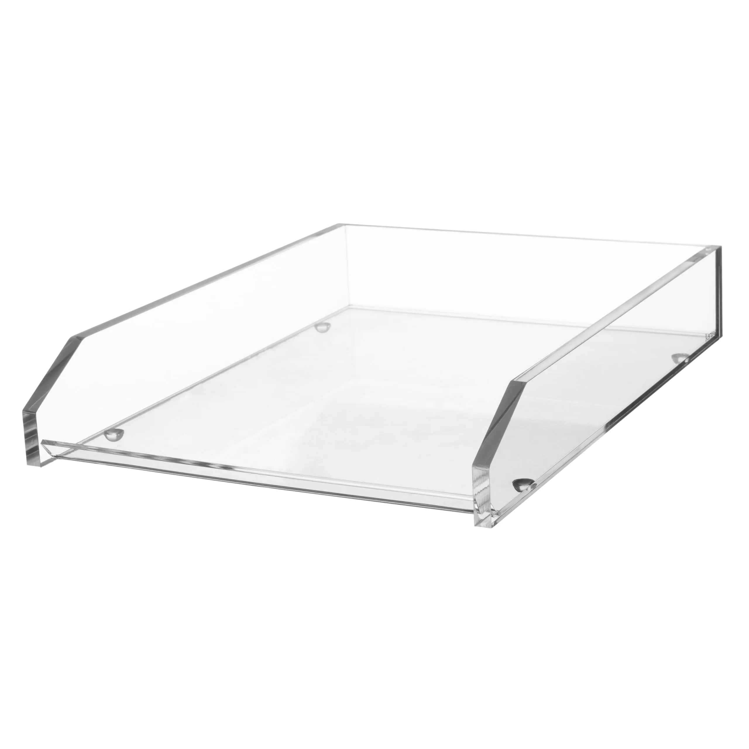 Kantek Acrylic Single Large Letter Tray, 10.6-Inch x 13.9-Inch x 2.5-Inch, Clear (AD10)