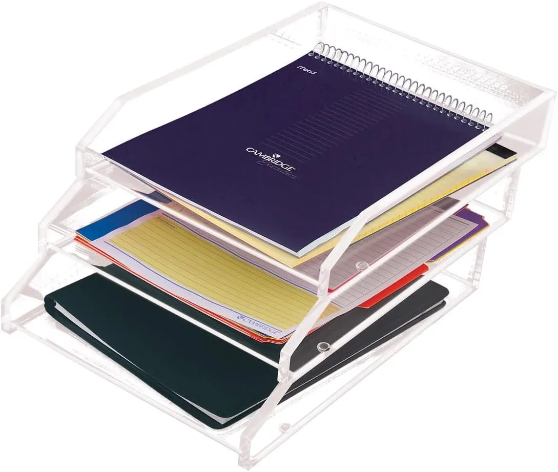 Kantek Acrylic Single Large Letter Tray, 10.6-Inch x 13.9-Inch x 2.5-Inch, Clear (AD10)