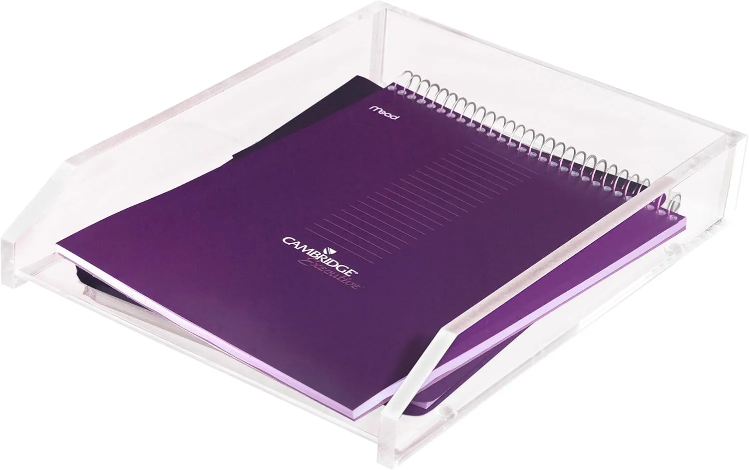 Kantek Acrylic Single Large Letter Tray, 10.6-Inch x 13.9-Inch x 2.5-Inch, Clear (AD10)