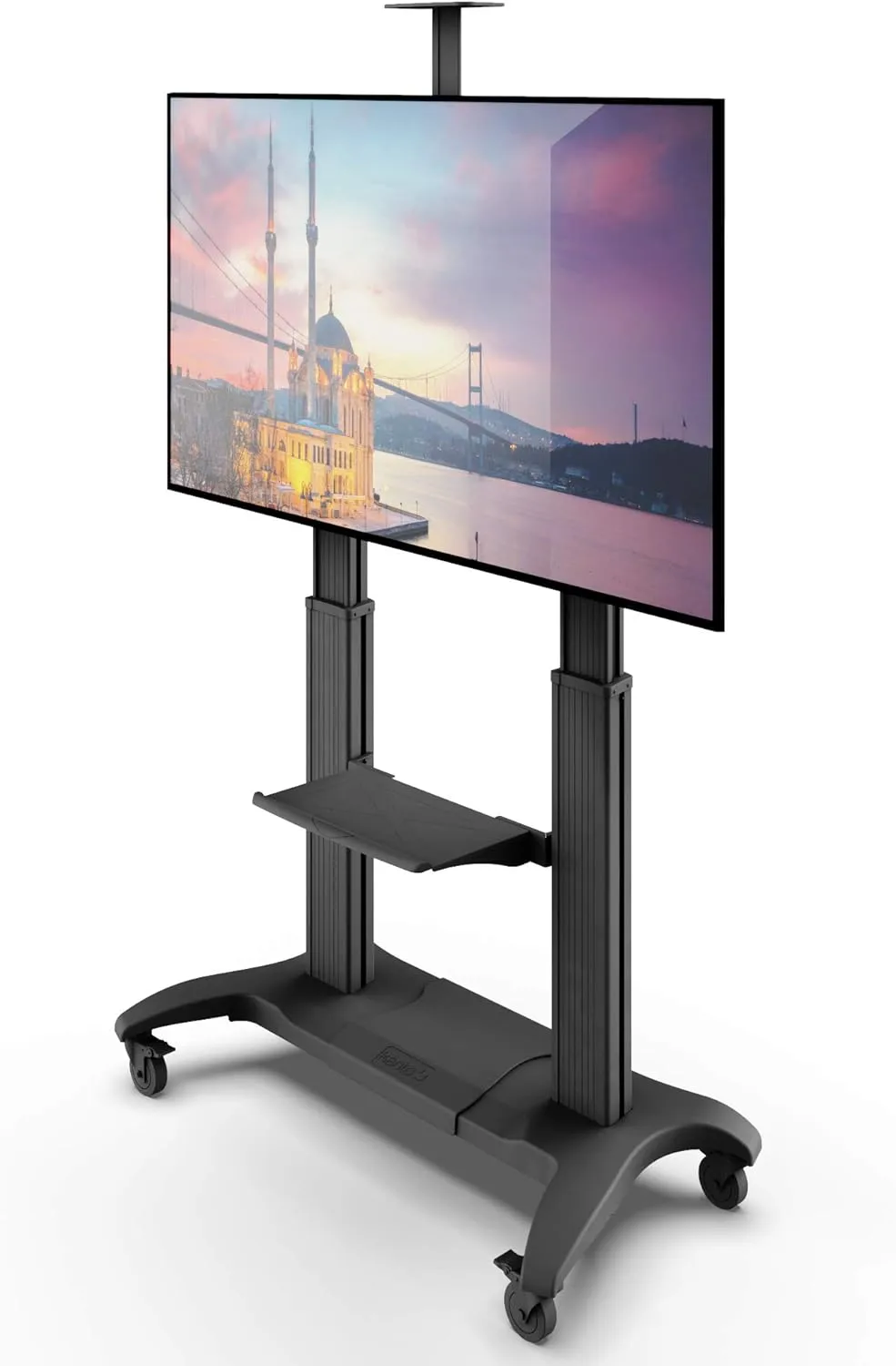 Kanto MTMA100PL Mobile TV Mount with Adjustable Shelf for 55-100" TVs - Black