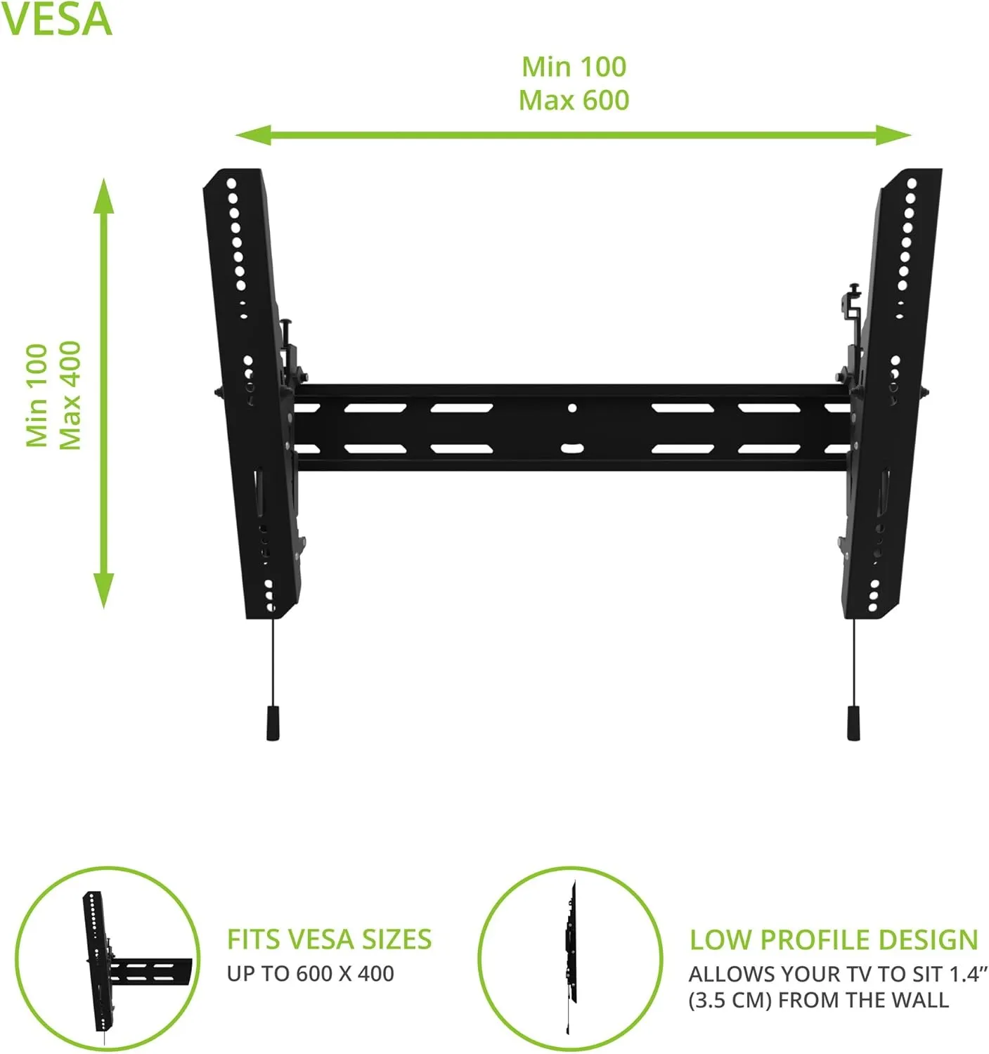 KANTO PT Tilting TV Wall Mount