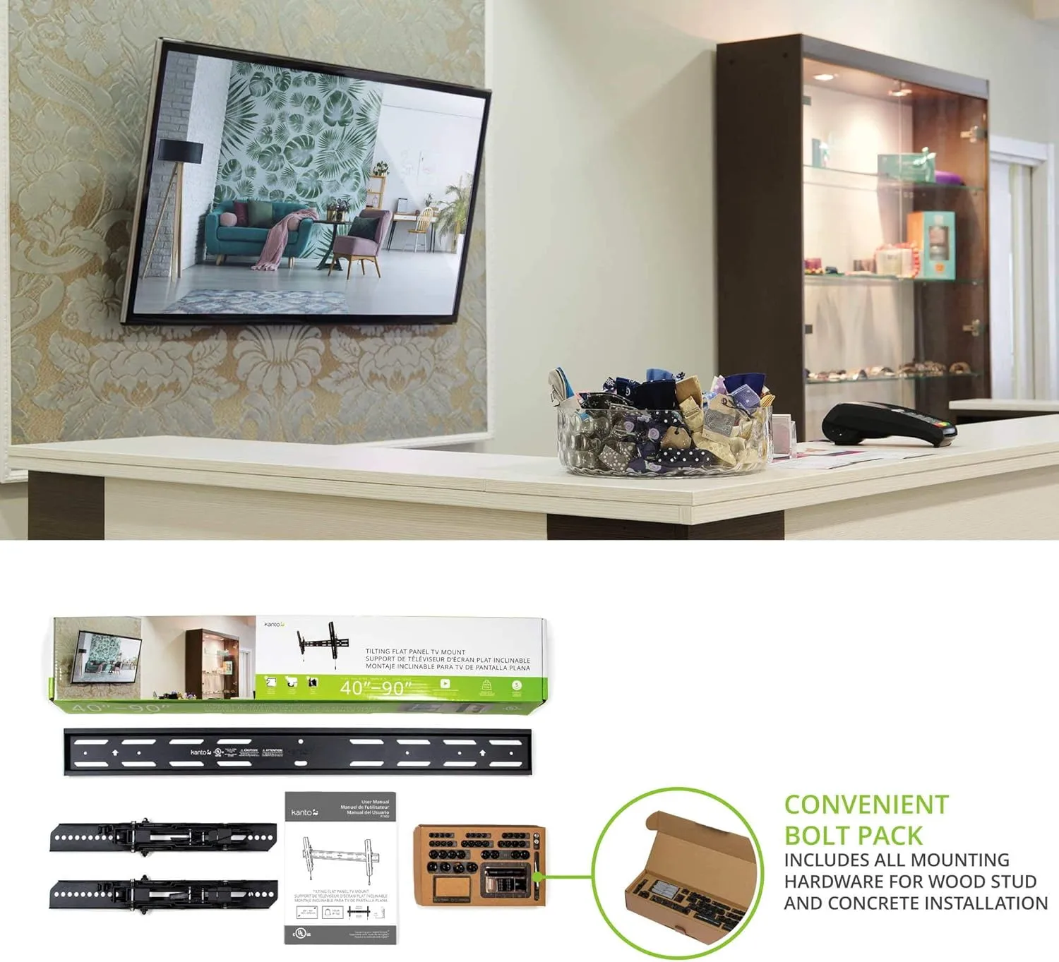 KANTO PT Tilting TV Wall Mount