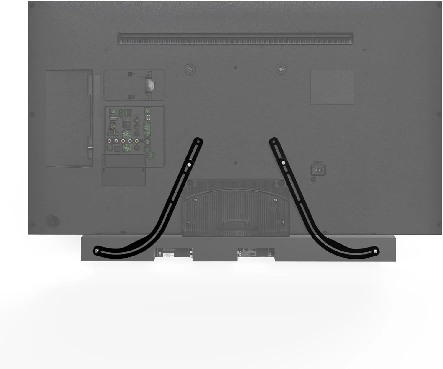 Kanto SB100 Sound Bar Mounting Bracket for Flat Panel TV - Black