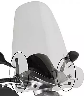 KAPPA KYMCO SCREEN BRACKET KIT a439a - AGILITY 50 / 125 / 150 R16 (08-09)