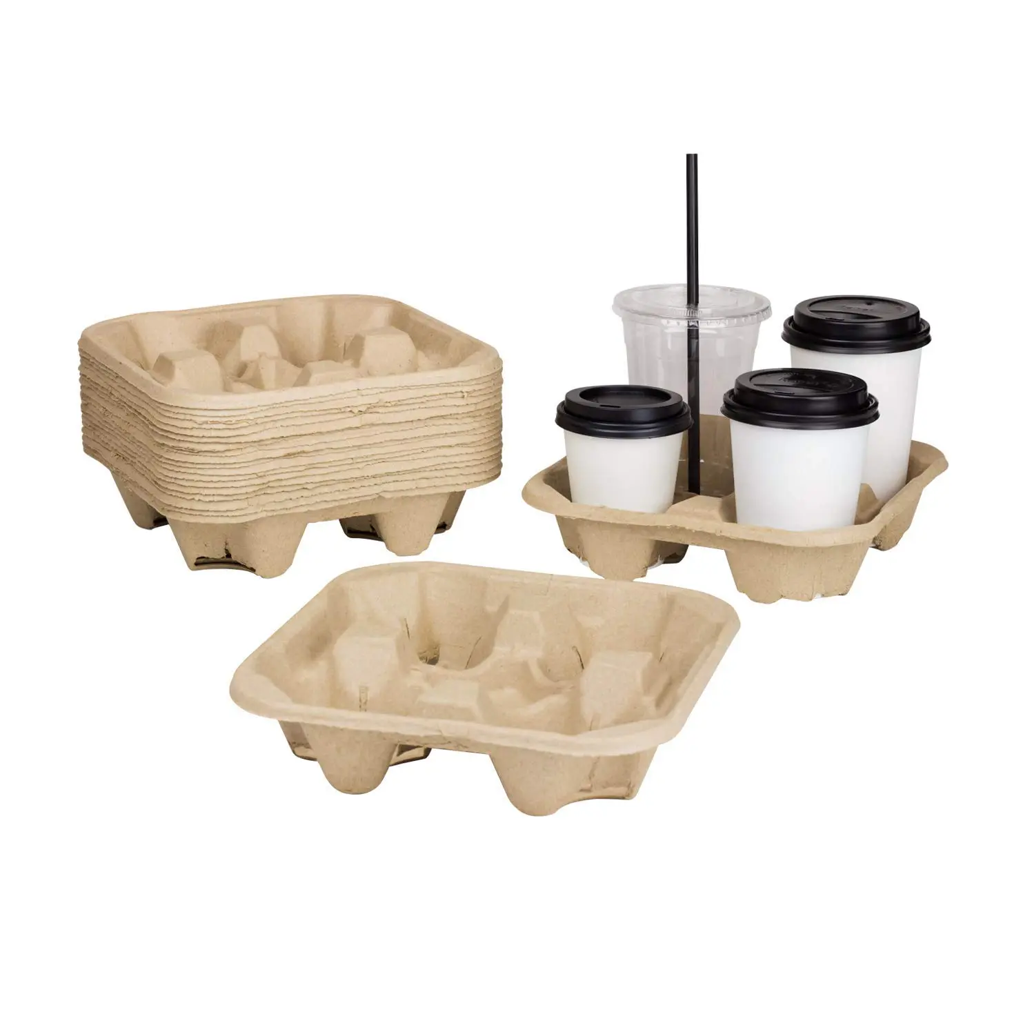 Karat C5000 4 Cups 8 oz. - 32 oz. Cup Holder (Case of 300)