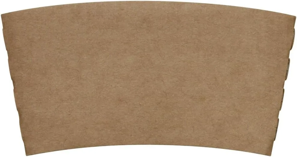 Karat C5300 (Kraft) Traditional Cup Sleeves for 10 oz. - 24 oz. Cups, Kraft (Pack of 1000)