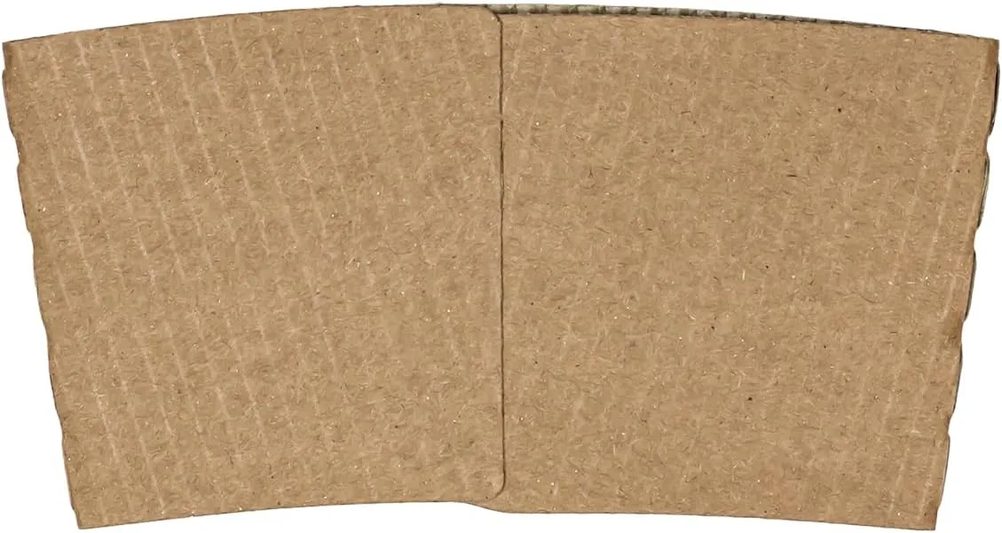 Karat C5300 (Kraft) Traditional Cup Sleeves for 10 oz. - 24 oz. Cups, Kraft (Pack of 1000)