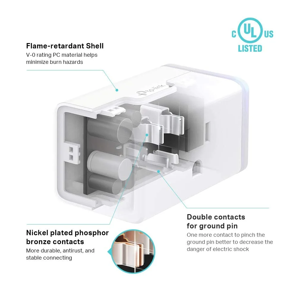 Kasa Smart Plug Mini with Energy Monitoring, Smart Home Wi-Fi Outlet Works with Alexa, Google Home & IFTTT