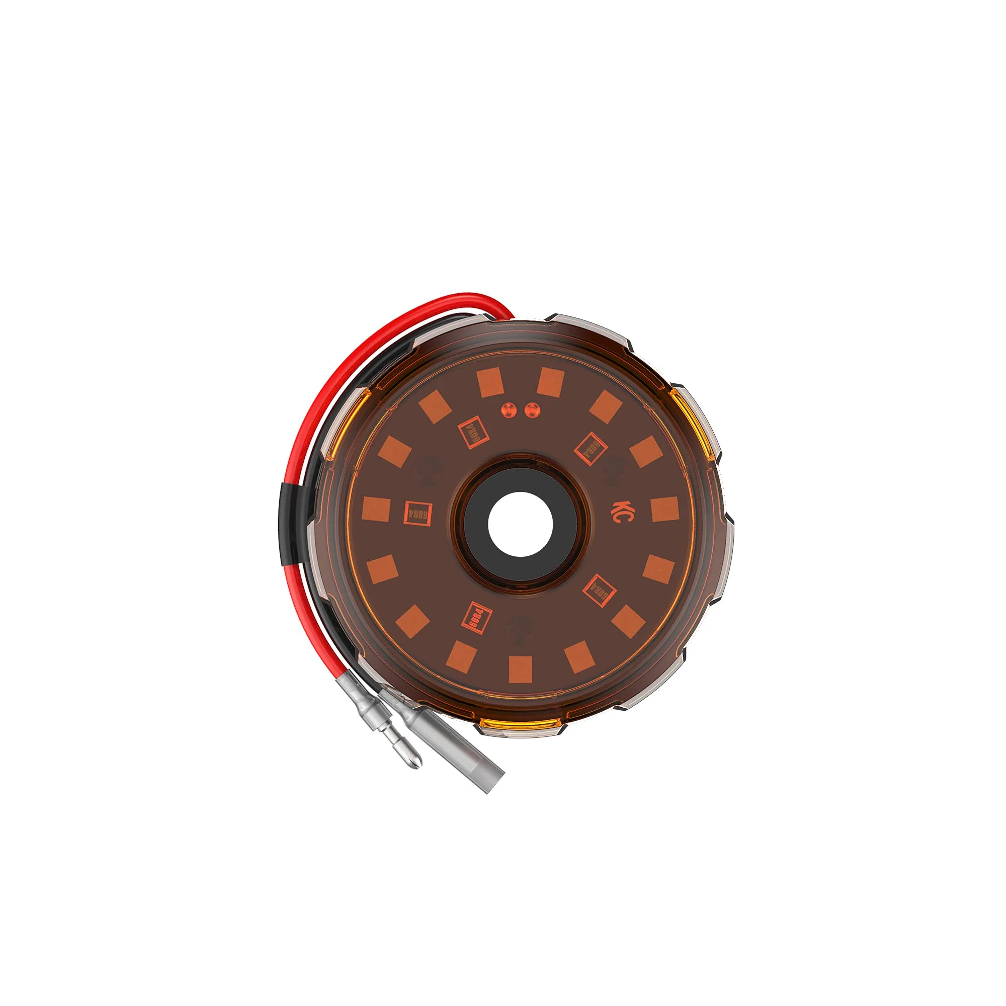 KC Cyclone V2 LED - Single Light - Amber Lens - 5W Flood Beam