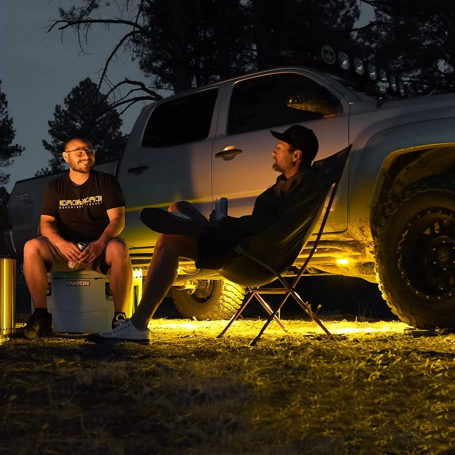 KC Cyclone V2 LED - Single Light - Amber Lens - 5W Flood Beam