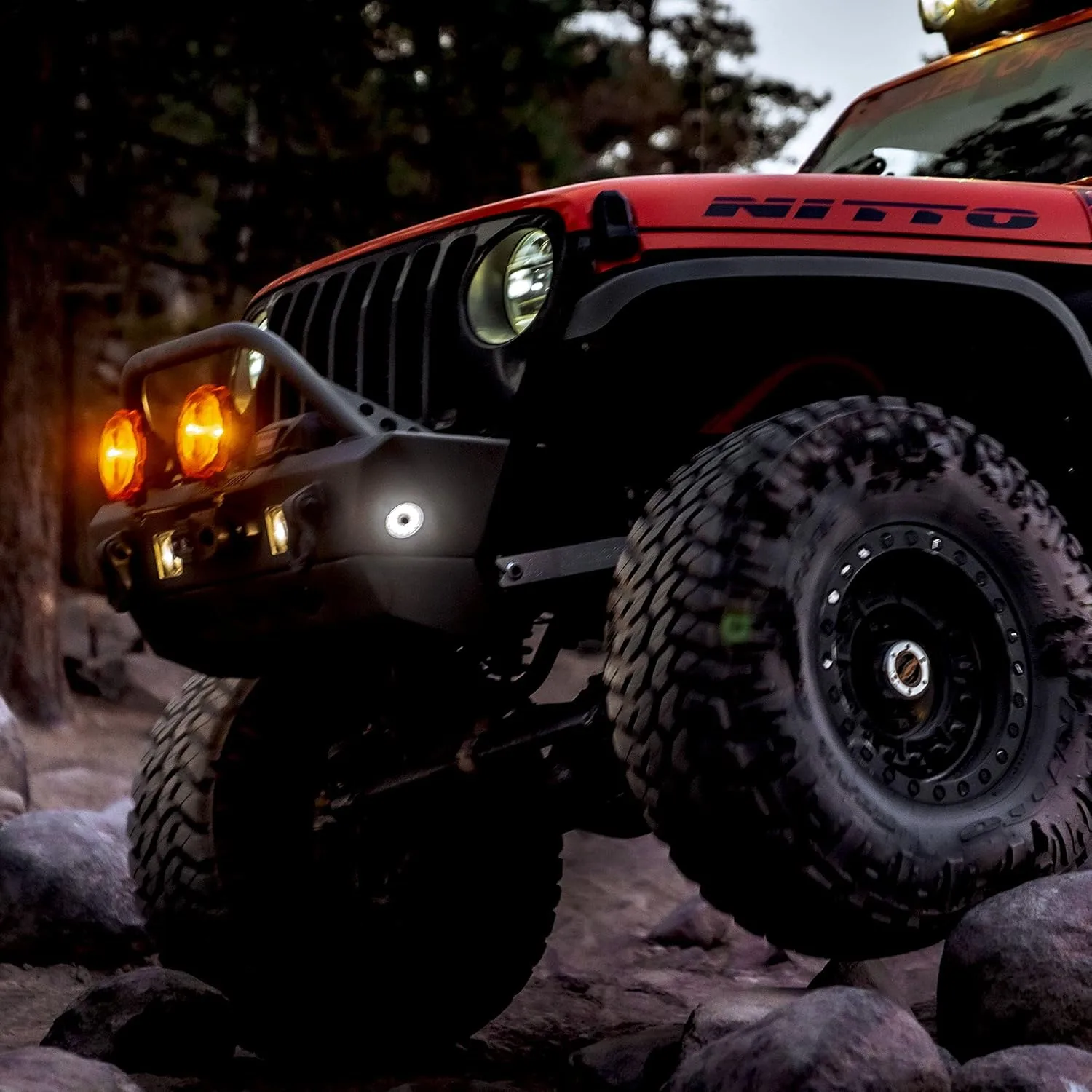 Cyclone V2 LED Rock Light - 6-Light System - Clear - 5W Flood Beam