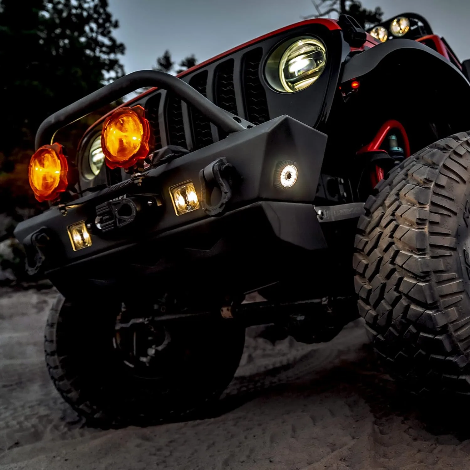 Cyclone V2 LED Rock Light - 6-Light System - Clear - 5W Flood Beam