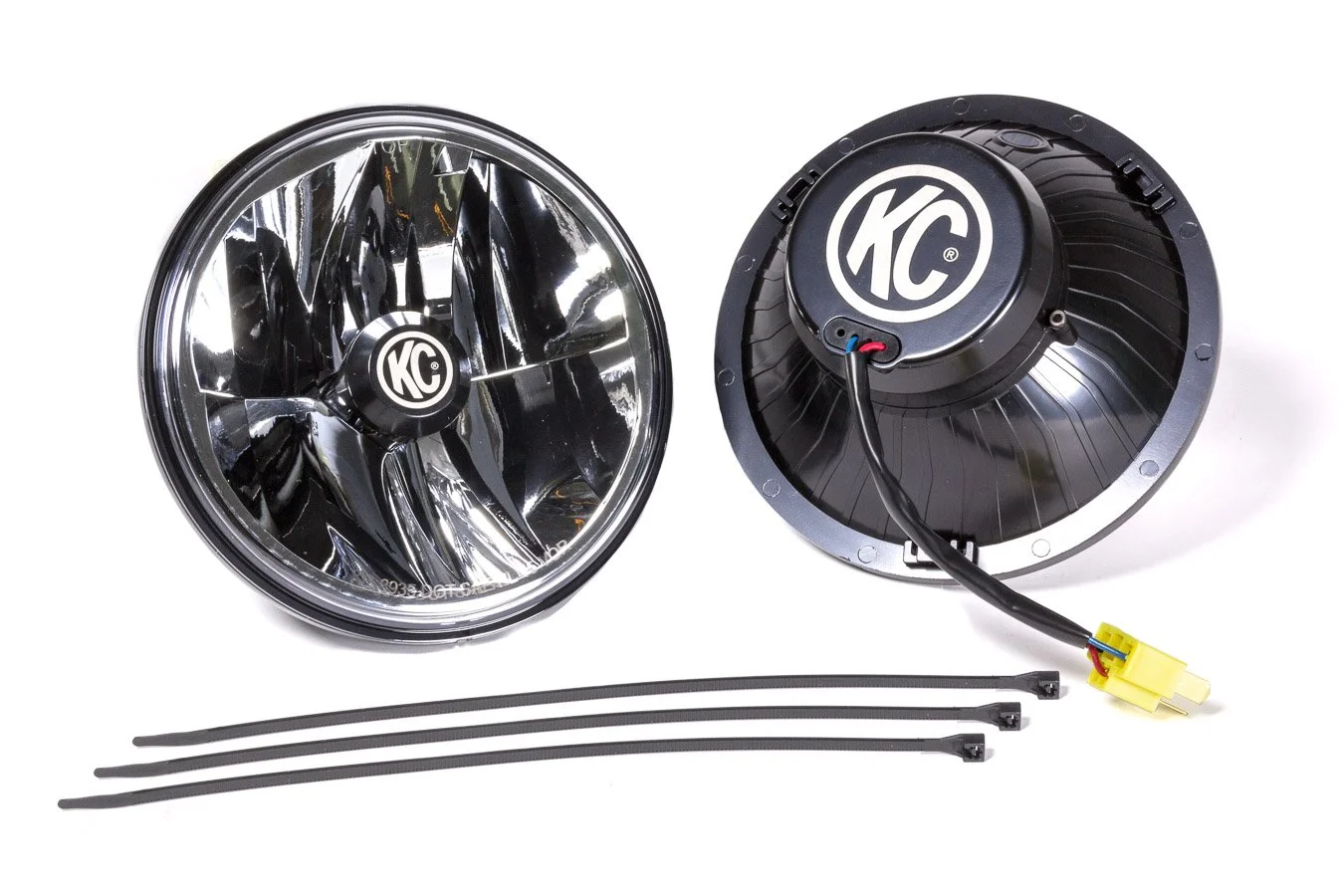 KC HiLiTES 42361 Gravity LED 7" DOT Headlight, Jeep TJ 97-06/H4 - Pair