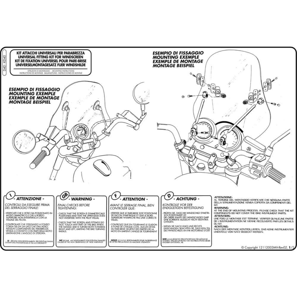 Kappa Spare - KD40 Screen kit