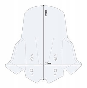 KAPPA SYM SCREEN TRANSPARENT KD7060ST - MAXSYM TL / 500 (20-22)