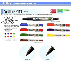 ARTLINE TWIN MARKER EK-041T/8W- 8pcs/wlt