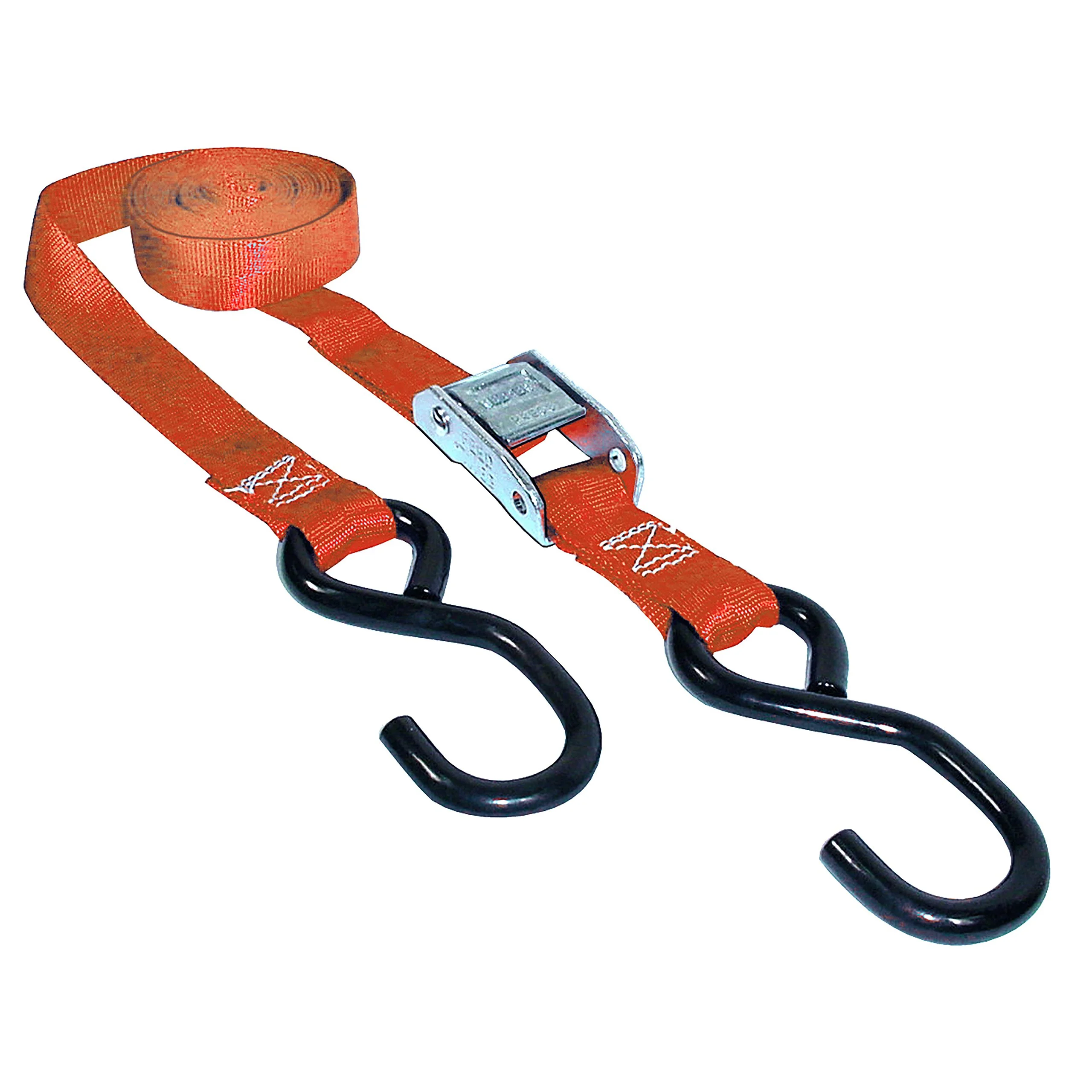 KEEPER 1-inch Cam Buckle Tie-Down with S Hooks