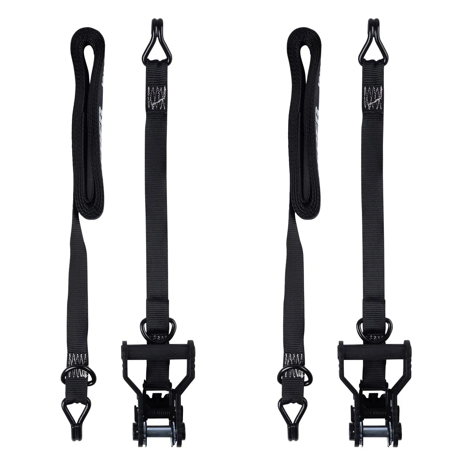 KEEPER Extreme Webbing Combat Ratchet Tie-Downs with Double J Hooks
