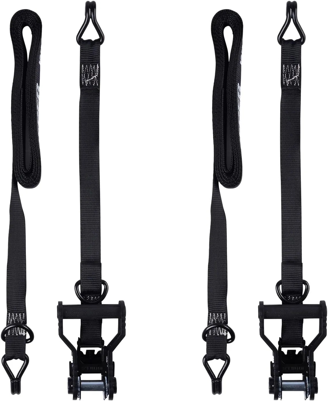KEEPER Extreme Webbing Combat Ratchet Tie-Downs with Double J Hooks