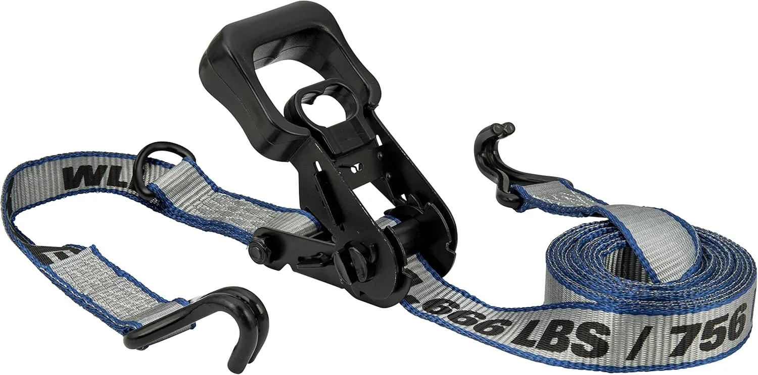 KEEPER 47207 14' Ratchet Tie-Down, Gray