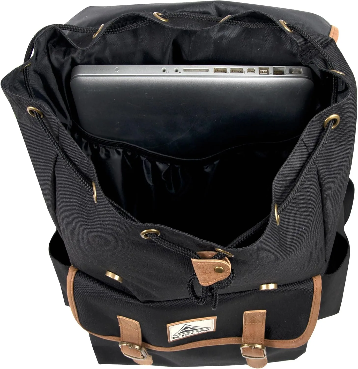 Kelty 18 Inch Laptop Travel Backpack, Drawstring Anti-Theft Backpack with Laptop Compartment, Side Pockets for Men