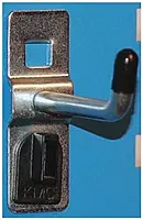 Kennedy 1" VTC Hook W/ 60 END 10 PCS. — 1/4" Diam, 1" Long Single Vertical End Pegboard Hook