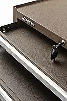 Kennedy Manufacturing 315XB 39" 15-Drawer Industrial Double-Bank Rolling Tool Cart with Cabinet and Chest, Brown