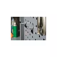 Single Rod Pegboard Hook, 3/4" W, 2-3/8" Long - PK10