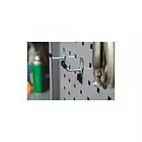 Single Rod Pegboard Hook, 3/4" W, 2-3/8" Long - PK10