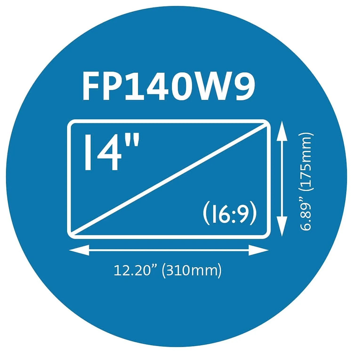 Kensington 14 inch Laptop Privacy Screen Laptop, 16:9 Laptop Screen Privacy Filter, Anti-Glare, Blue Ray Reduction