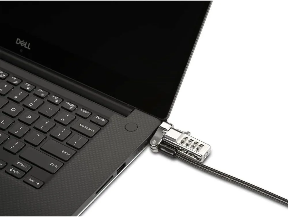 Kensington Universal 3-in-1 Combination Laptop Lock - Preset - Carbon Steel, Plastic - 6 ft - for Notebook