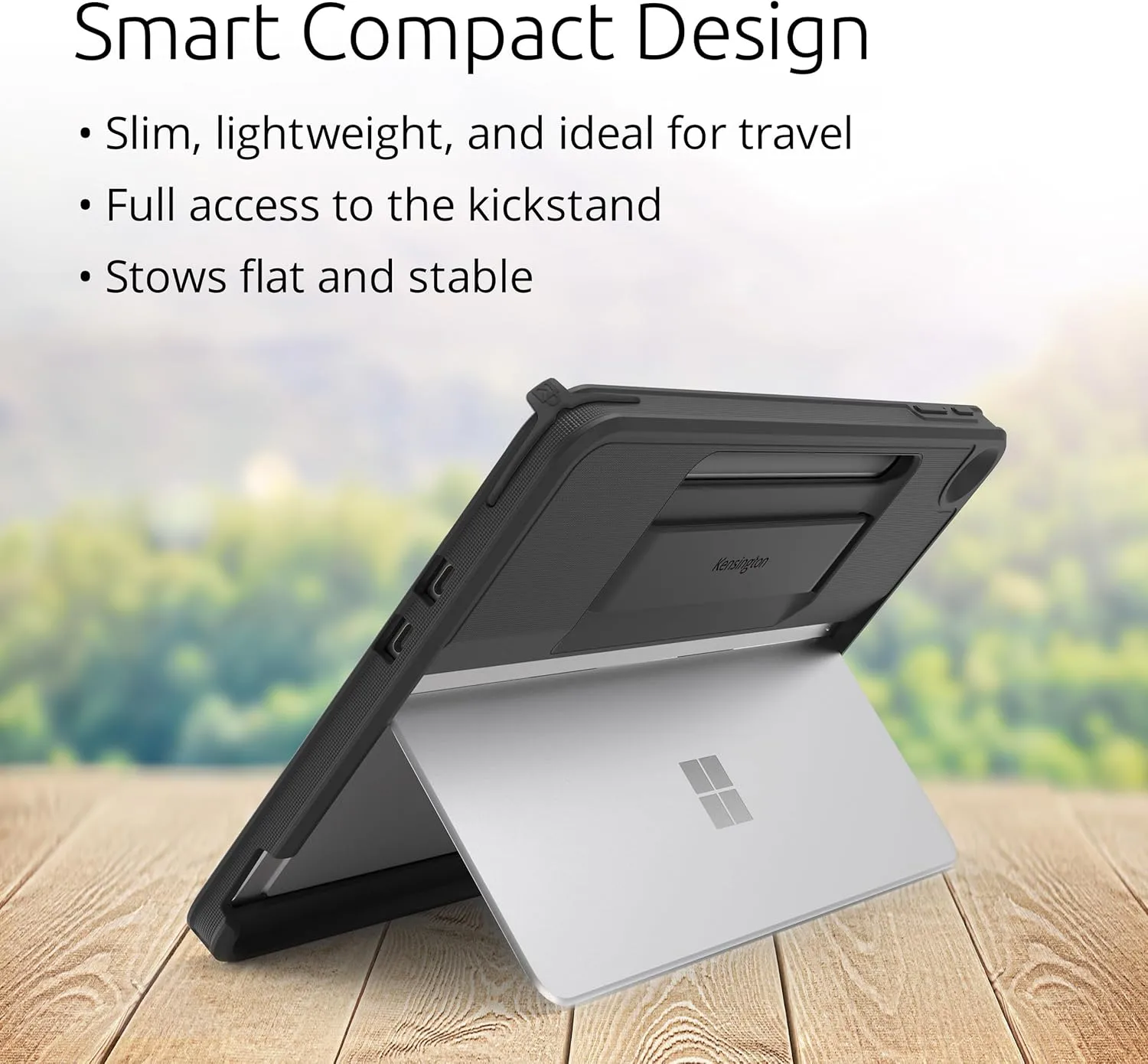 Kensington Blackbelt EQ Rugged Case for Surface Pro 12-inch 1st Edition, Military-Grade Protection, Hand Strap (K96543WW)