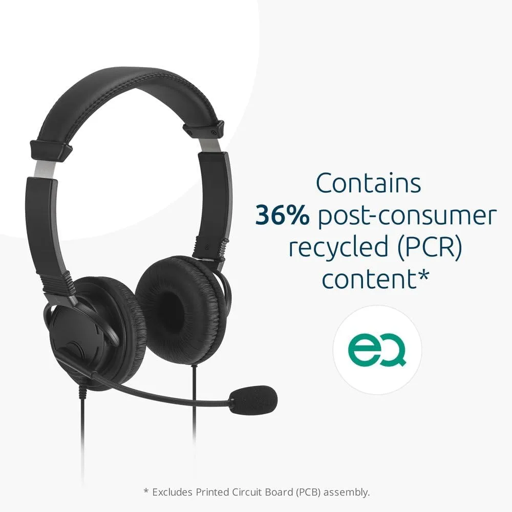 KENSINGTON Classic EQ USB-C Headset with Mic and Volume Control