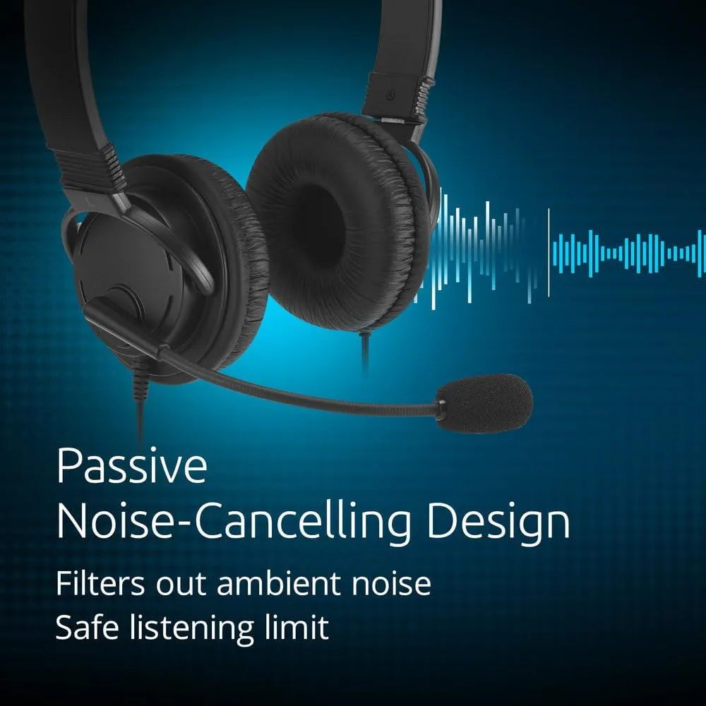 KENSINGTON Classic EQ USB-C Headset with Mic and Volume Control
