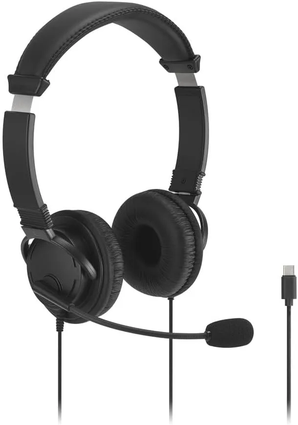 KENSINGTON Classic EQ USB-C Headset with Mic and Volume Control