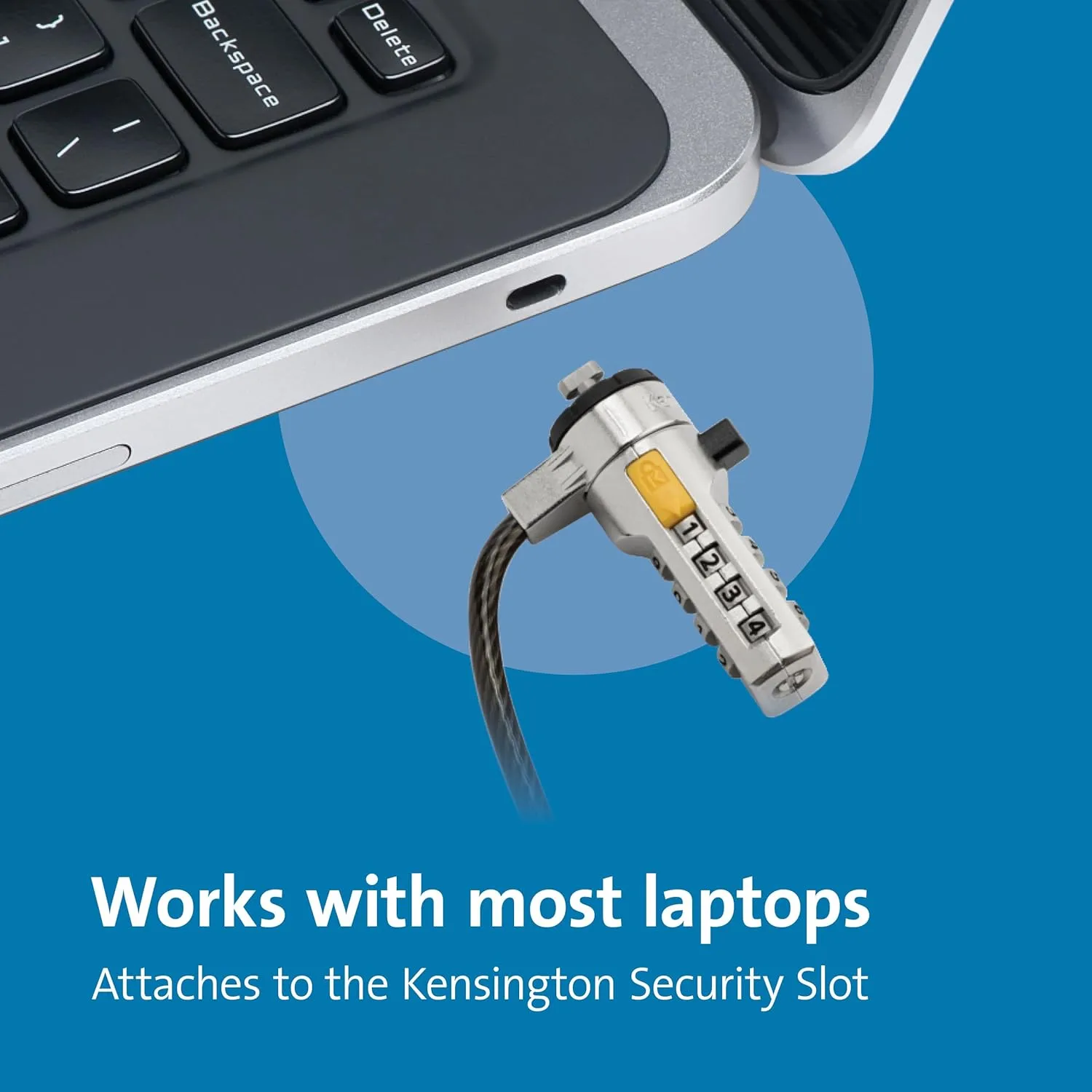 Kensington Combination T-Bar Laptop Cable Lock