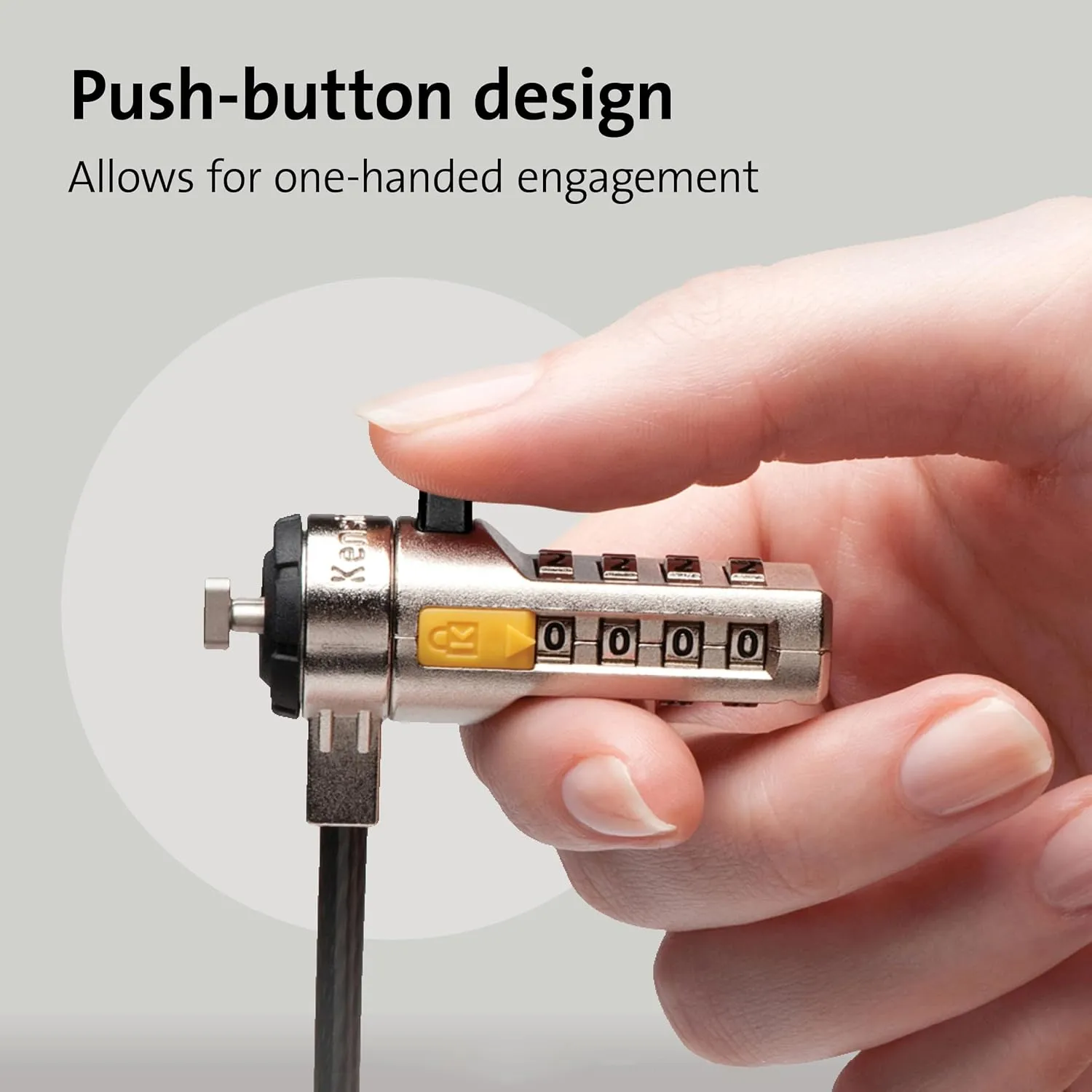 Kensington Combination T-Bar Laptop Cable Lock